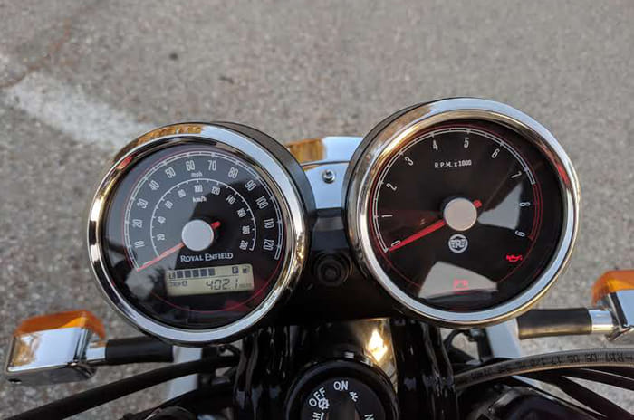 Royal Enfield Interceptor 650 speedo